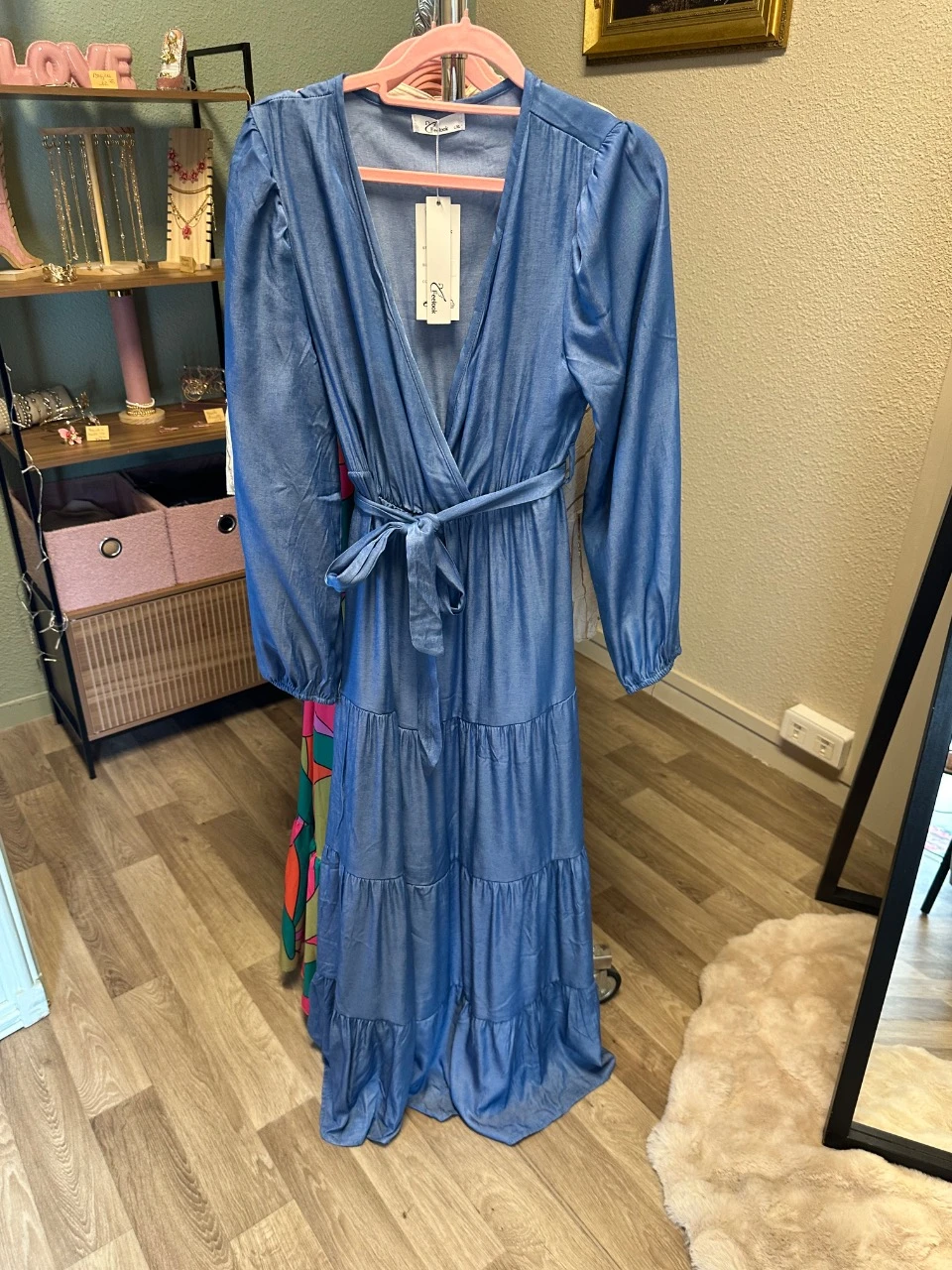 Vestido largo azul – photo 3